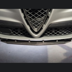  Alfa Romeo Stelvio Front Splitter - Carbon Fiber - Quadrifoglio